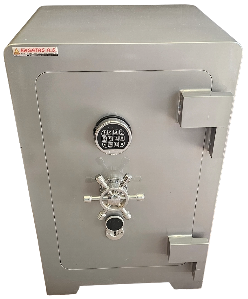 "          007HARUNELİPS7CM EV VE OFİS TİPİ YÜKSEK GÜVENLİKLİ ELİPS 7 CM TAM ZIRHLI PARMAK İZLİ ELEKTRONİK ŞİFRELİ VE ANAHTARLI ÇELİK PARA KASASI 80*55*55CM 400KĞ ( 2399€ )+KDV