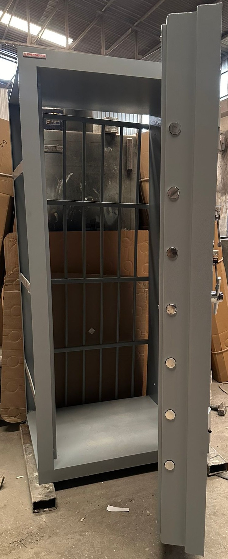 ".0206ALM ALMAN TİPİ 2 ANAHTARLI  VE 1 PARMAK İZLİ ELEKTRONİK ŞİFRELİ BANKA KASA ODA KAPISI 206*106*70CM 700KĞ ( 4999€ )+KDV ADRESE TESLİM