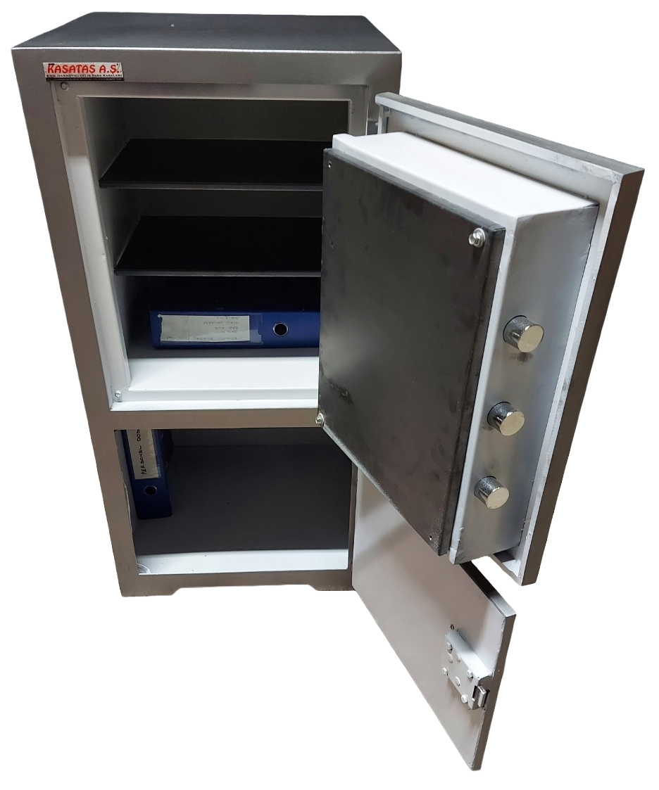 "   08NRKTİK ANKARA TİPİ ALTI DOLAPLI ÇELİK PARA KASASI 100*51*50CM 180KĞ ( 999€ )+KDV ADRESE TESLİM
