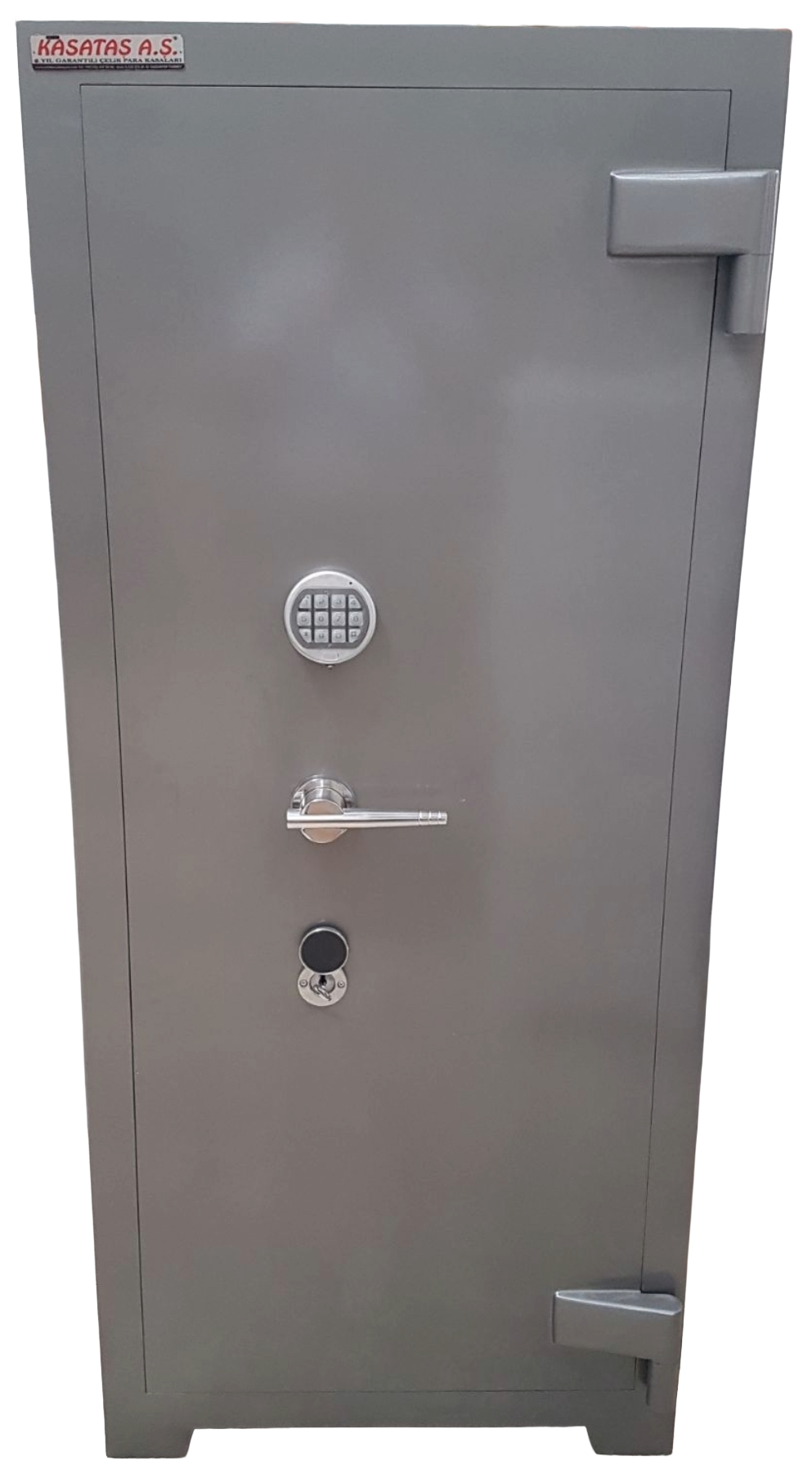 "       OFİS TİPİ TEKKAPILI 1 ANAHTARLI  1 ELEKTRONİK ŞİFRELİ ZIRHLI ÇELİK PARA KASASI 170*70*50CM 700KĞ ( 1999€ )+KDV