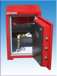 "           004YFATH2AK OFİS TİPİ TEKKAPILI 2 ÖZEL ANAHTARLI YAPRAK MENTEŞELİ TOPUZ KOLLU ÇELİK PARA KASASI DIŞ ÖLÇÜSÜ 70*46*39CM İÇ ÖLÇÜSÜ 56*38*23CM 160KĞ ( 999€ )+KDV ADRESE TESLİM