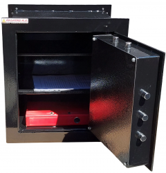 " 046EAGAK 5 KLASÖR SAKLAMA KAPASİTELİ ELEKTRONİK ŞİFRELİ VE ANAHTARLI ANKASTRE DUVAR KASASI 46*39*35cm 28Kg ( 899€ )+KDV ÜCRETSİZ KARGO - KAPIDA ÖDEMELİ