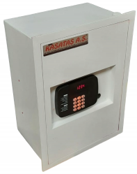 MAKFANS ELEKTRONİK ŞİFRELİ ACİL AÇMA ANAHTARLI DUVAR KASASI 46*39*20CM 20KĞ ( 499€ )+KDV ADRESE TESLİM