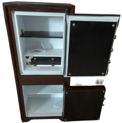 "       010M2A2 DIŞ İŞLERİ TİPİ 2 ADET MEKANİK ŞİFRELİ ALTI DOLAPLI ÇELİK PARA KASASI 125*55*45CM 250KĞ ( 1250€ )+KDV ADRESE TESLİM